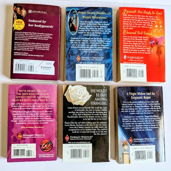Harlequin Historical Regency Romance Set of 6 Paperback Small various authors - Picture 3 of 6